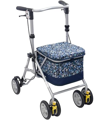 Amazon | シンフォニー SP スリム 花柄紺 | 島製作所 | シルバーカー